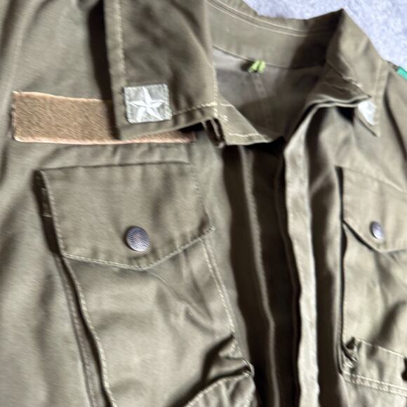 Vintage Romanian Military Field Vest Olive Green Tactical Utility Surplus - Picture 2 of 7